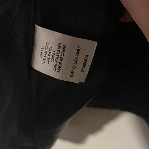 Boston Proper Black and White tweed 30% wool fit and flair coat - Size 10 EUC - Picture 4 of 7